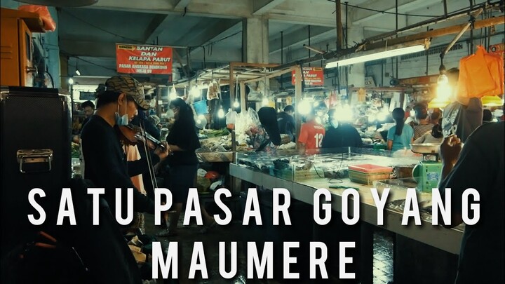 SATU PASAR GOYANG MAUMERE GARA GARA PENGAMEN INI - LANA VIOLI