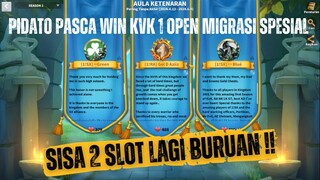 REVIEW 3401 KELAS A KVK 2 OPEN MIGRASI LINTAS MUSIM PUN DI GASS BURUAN !!!! KINGDOM INTERNASIONAL