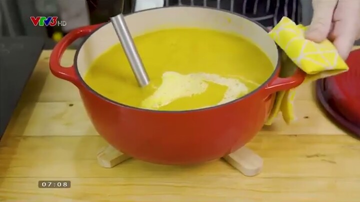 Cách làm súp bí đỏ với tôm | CHEF BINH |