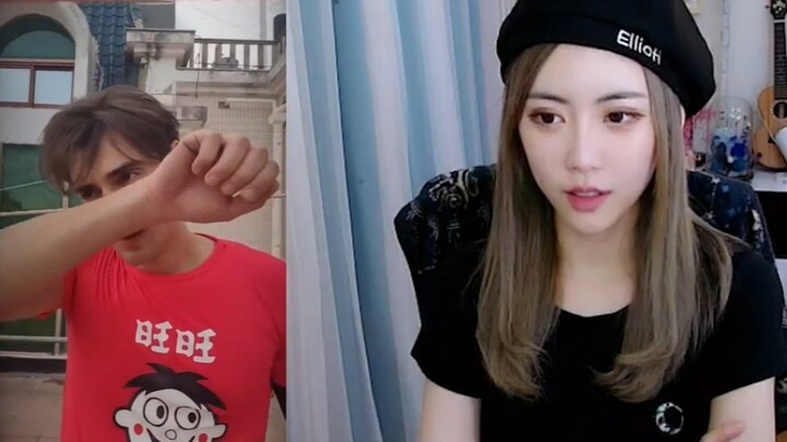 Zhou Shuyi memilih pria muda berwajah tampan dengan gaya “nugroho”, saking canggungnya sampai kaki p