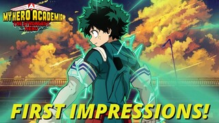 100% BLIND FIRST IMPRESSIONS!! STAMINA, GACHA, & MORE! (My Hero Academia: The Strongest Hero)