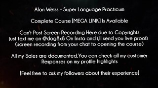 Alan Weiss Course Super Language Practicum download