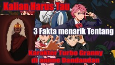 Kalian Harus Tau 3 Fakta Menarik Tentang Karakter Turbo Granny di anim Dandandan