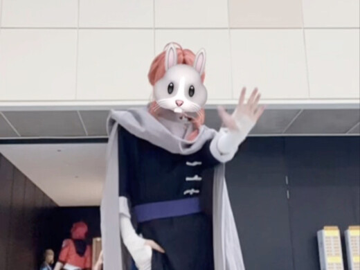 Don't let go of this wagging rabbit