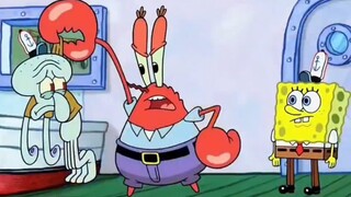 Mr. Krabs has a question, why does Squidward never wear pants?