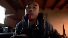 ASMR Eating Rainbow Lollipop Without Using Hands 🍭| Garage Edition