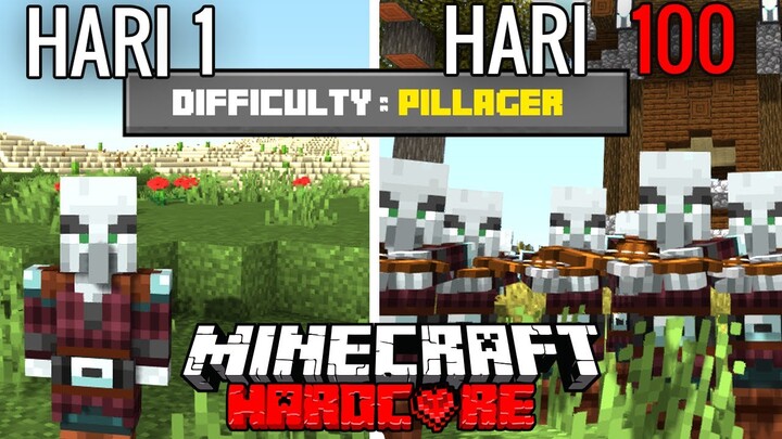 100 Hari Minecraft Tapi Aku Dikutuk Jadi Pillager!!!