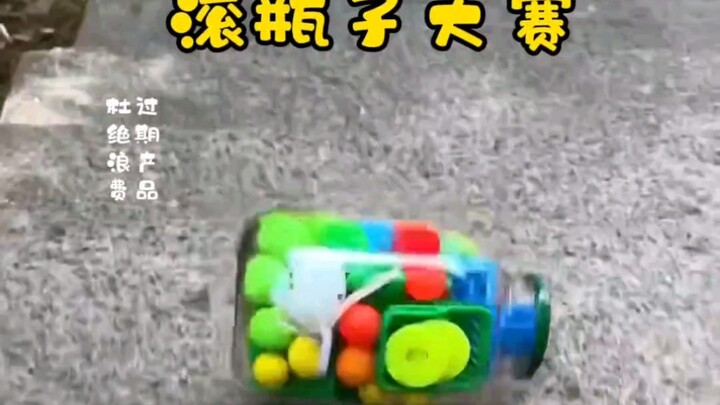 Stairway Bottle Rolling Competition