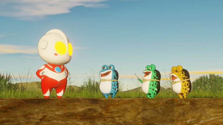 When a Frog Meets Ultraman (Frog Daily Funny)