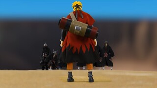 A large-scale action figure version! Naruto vs. Pain