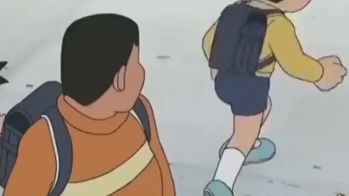 Nobita pergi meninggalkan Giant