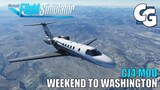 Weekend flight to Washington - CJ4 Mod 0.9.x - Microsoft Flight Simulator