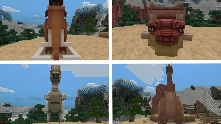 All Ice Age Characters + Custom Mob Skins Showcase - Minecraft x Ice Age DLC