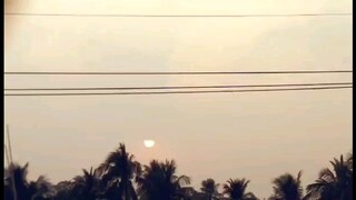 It's a sun set in Bangladesh