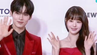 【张元英+成韩彬+姜丹尼尔】AAA主持人红毯！红裙配西装好养眼！