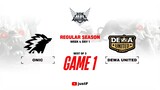 ONIC vs DEWA GAME 1 MPL ID SEASON 13 WEEK 4 | Dewa United vs Onic Esports