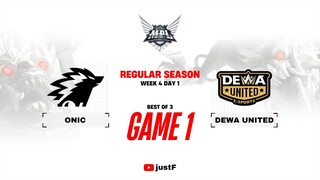 ONIC vs DEWA GAME 1 MPL ID SEASON 13 WEEK 4 | Dewa United vs Onic Esports