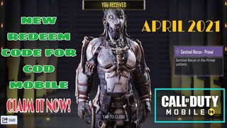 *April 2021* Call Of Duty Mobile New Redeem Code | Redeem Code Cod Mobile Garena