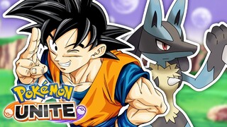 Time Dragon Ball Pokemon Unite gameplay mobile Android iOS PT BR