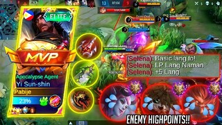 YI SUN-SHIN VS 3 TOP GLOBAL ENEMY WITH HIGH POINTS!!! | WHO WILL WIN? - MLBB