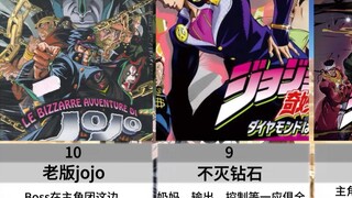 jojo各部通关难度排名：