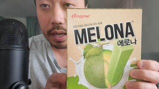 ASMR EATING SOUNDS - MELONA MELON ICE CREAM