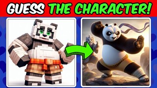 Guess KUNG FU PANDA 4 Characters in MINECRAFT Style!