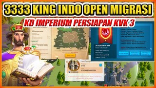 KD IMPERIUM KING INDO 3333 OPEN MIGRASI KVK 3 SAME SEASON !!