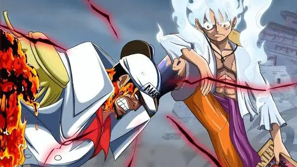 Luffy 5th gear vs Akainu Full Fight °