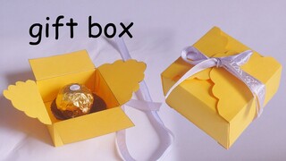 Cách làm hộp quà bằng giấy cực dễ - Cách Gấp Hộp Quà đơn giản Gấp giấy Origami -hộp bằng giấy a4