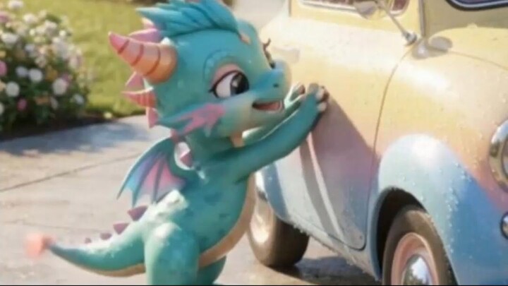 Never Let a Dragon Wash the Car! 🚗🐉😂 #Shorts