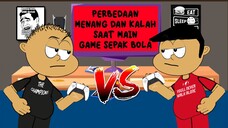 PERBEDAAN MENANG DAN KALAH SAAT MAIN GAME SEPAK BOLA