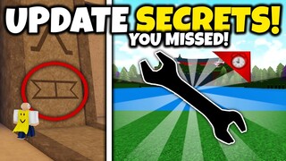 *NEW* UPDATE SECRETS you MISSED | Build a boat for Treasure ROBLOX