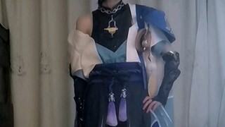 【原神】散兵cos流浪者，被旅行者压迫跳舞
