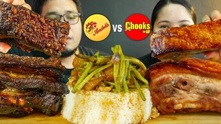 FILIPINO LECHON LIEMPO ANDOKS VS CHOOKS MUKBANG | SHOUTOUT