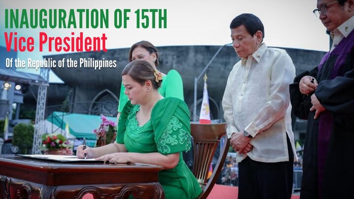 Inauguration of the 15th Vice president of the republic of the philippines