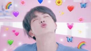 [Kim Seok-jin] "Mẹ mua pizza cho anh trai tôi nhưng không mua cho tôi, Jin không vui." Seok-jin thật