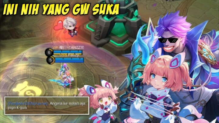 Ketika Angela Hanya Boleh Ulti Ke Nolan Saja😏 - Tanzz Gameplay