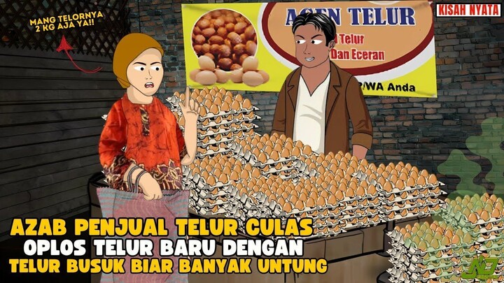AZAB PENJUAL TELOR CULAS OPLOS TELUR BARU DENGAN TELUR BUSUK SUPAYA DAPAT BA
