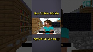 Hai Cái Đứa Bất Ổn Nhất Minecraft 🤣 #shorts