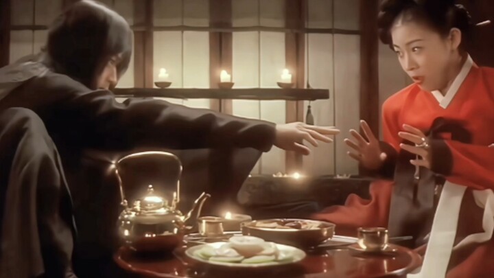 The male lead just loves teasing the female lead!