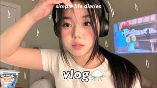 simple life diaries: cutting my own bangs l Korean BBQ l room cinema etc.