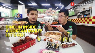 Dine-in inside a Korean mart? Let's go!