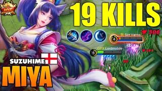 MIYA INSANE CRITICAL DAMAGE DESTROYS ENEMIES - Build Pro Player Miya - Mobile Legends [MLBB]