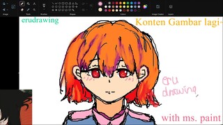 Membagikan konten gambarku lagi, kali ini gambar digital di PC ~w~ erudrawing