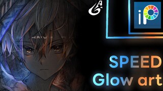 [SPEEDPAINT] Glow art anime🔥 by_GemmDraw