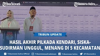 Hasil Pleno KPU, Siska-Sudirman Unggul Pilkada Kendari 2024, Menang 5 Kecamatan, Rasak-Afdhal 6