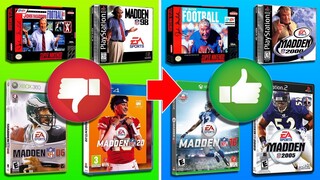 MADDEN NFL games from worst to best [1988 - 2020]