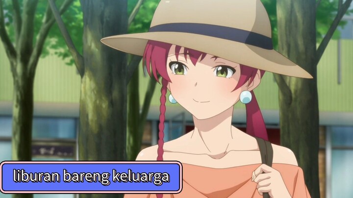 #KompetisiKreasiUnggahan7, Raja Iblis, Pahlawan, dan anaknya sedang berlibur di taman bermain