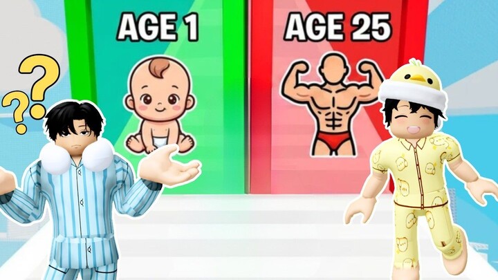 NAIK TOWER PILIH JADI TUA ATAU BAYI❓-  Would You Rather Age Tower Roblox Indones